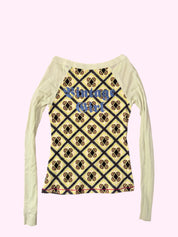 Roberta Vintage Girl Mesh Long Sleeve Top S
