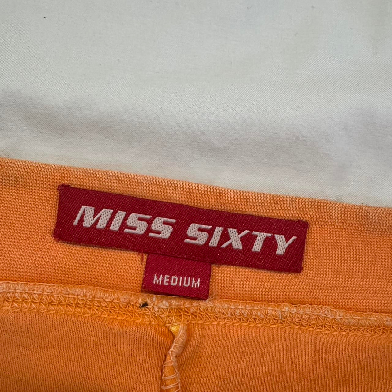 Miss Sixty Orange Mini Skirt M