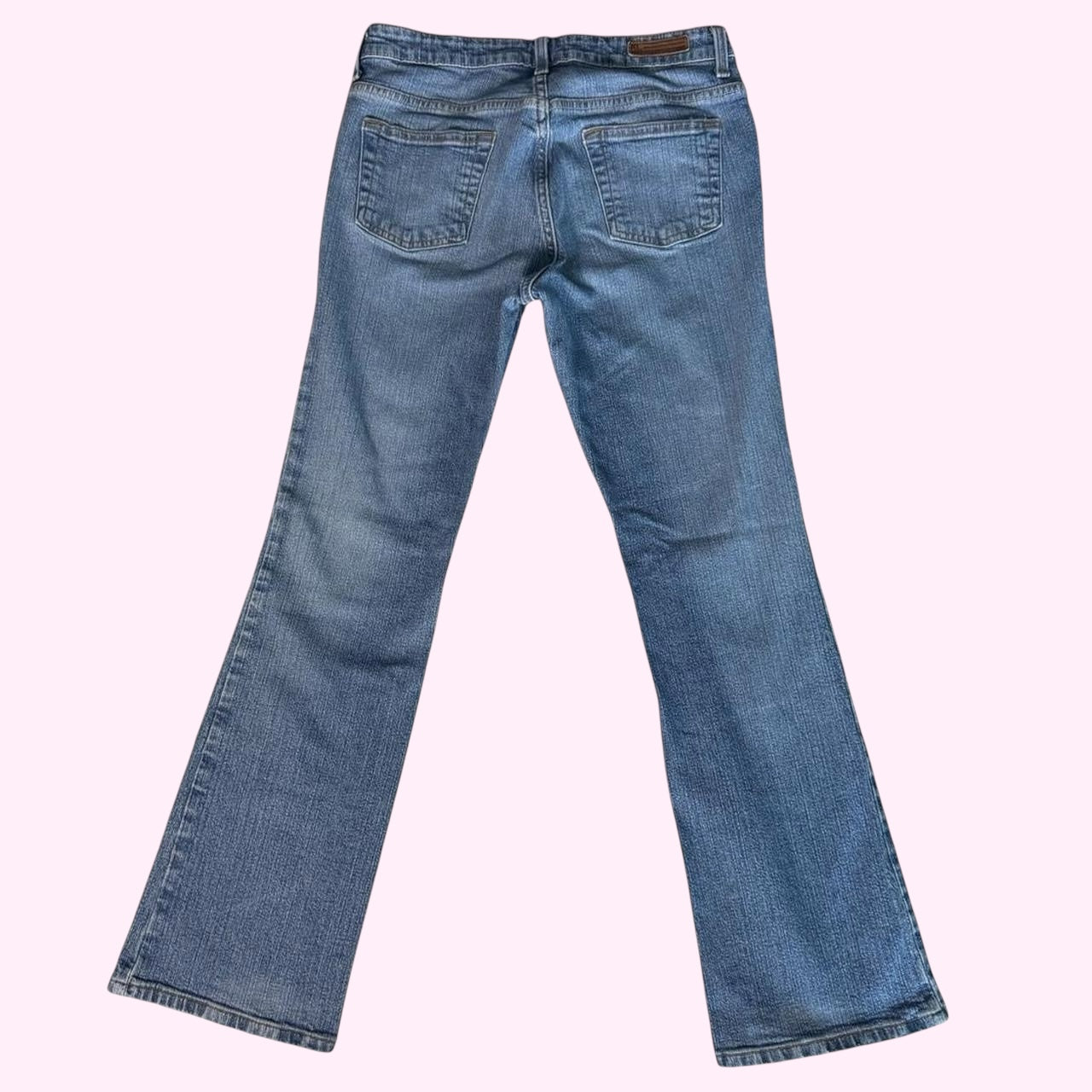 Blue Low Rise Flared Jeans S