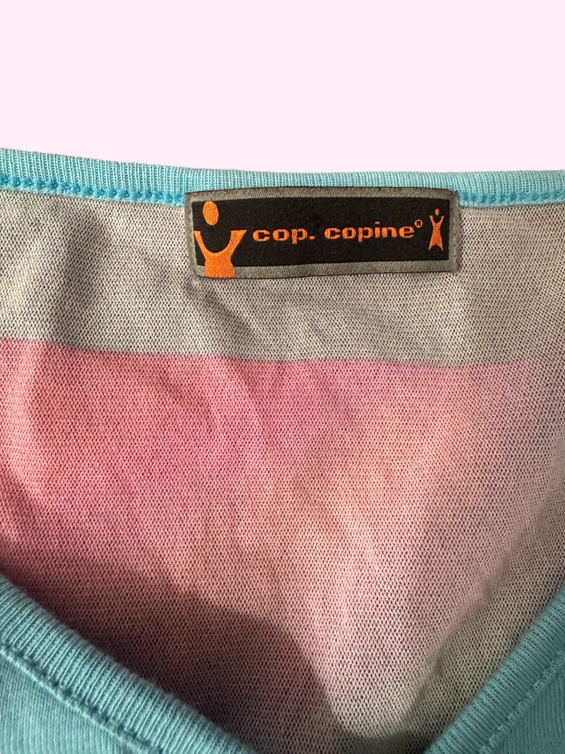 Cop Copine Blue Asymmetrical Tank Top S
