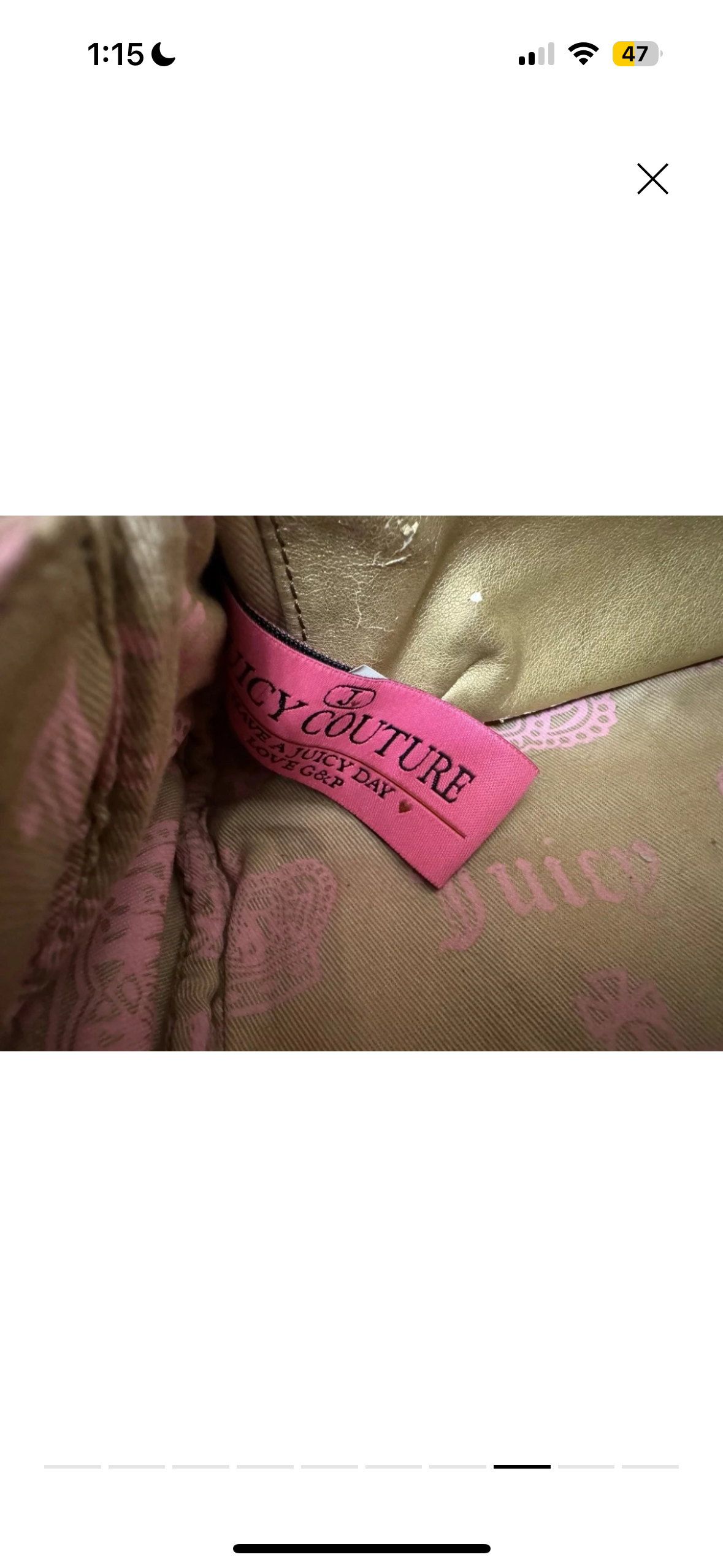 Juicy Couture Pink Leather Bowler Bag