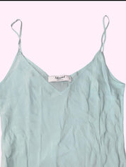 Blumarine Blugirl Soft Blue Silk Mini Dress S-M