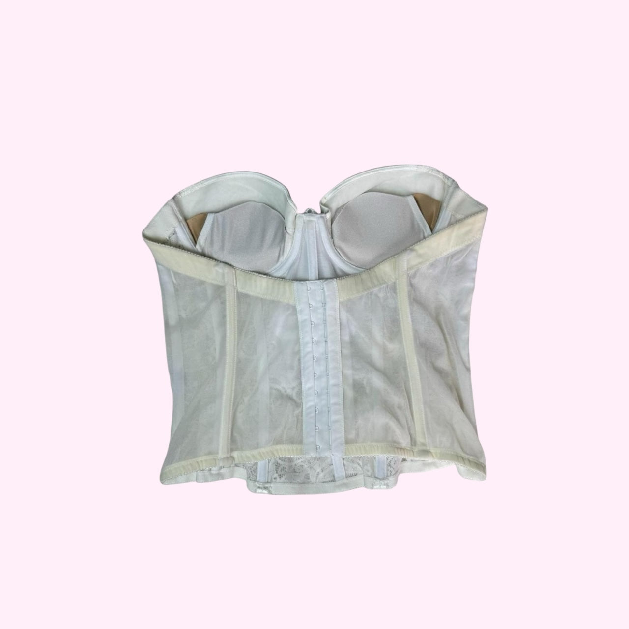White Lace Corset Top S