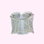 White Lace Corset Top S