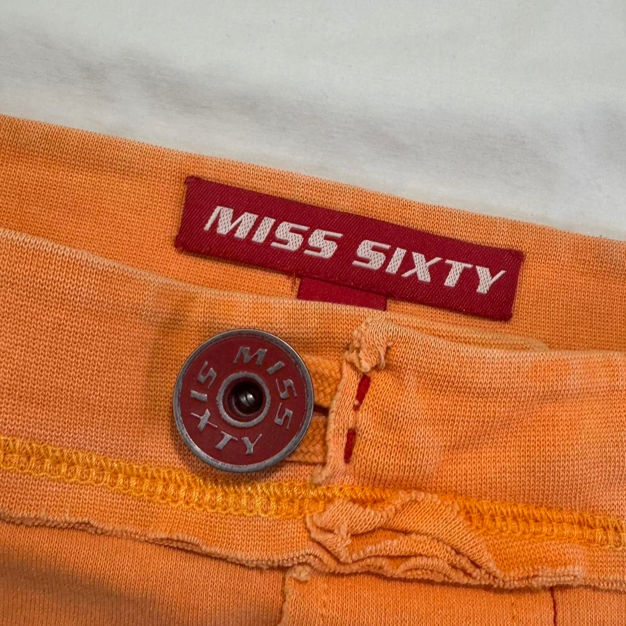 Miss Sixty Orange Mini Skirt M