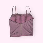 Pink Cropped Corset Top XS