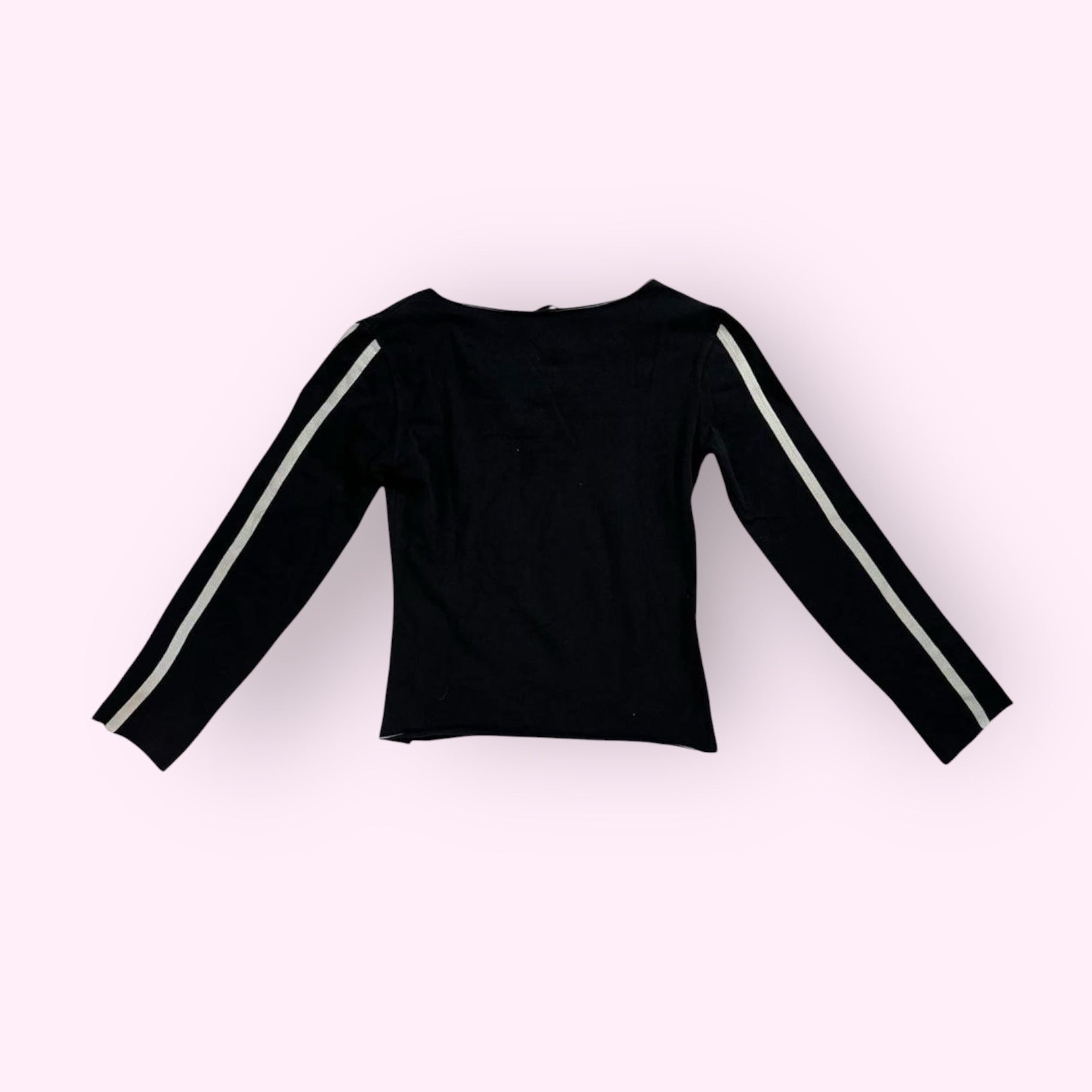 Black Long Sleeve Cropped Top S