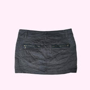 Dark Gray Cargo Mini Skirt M