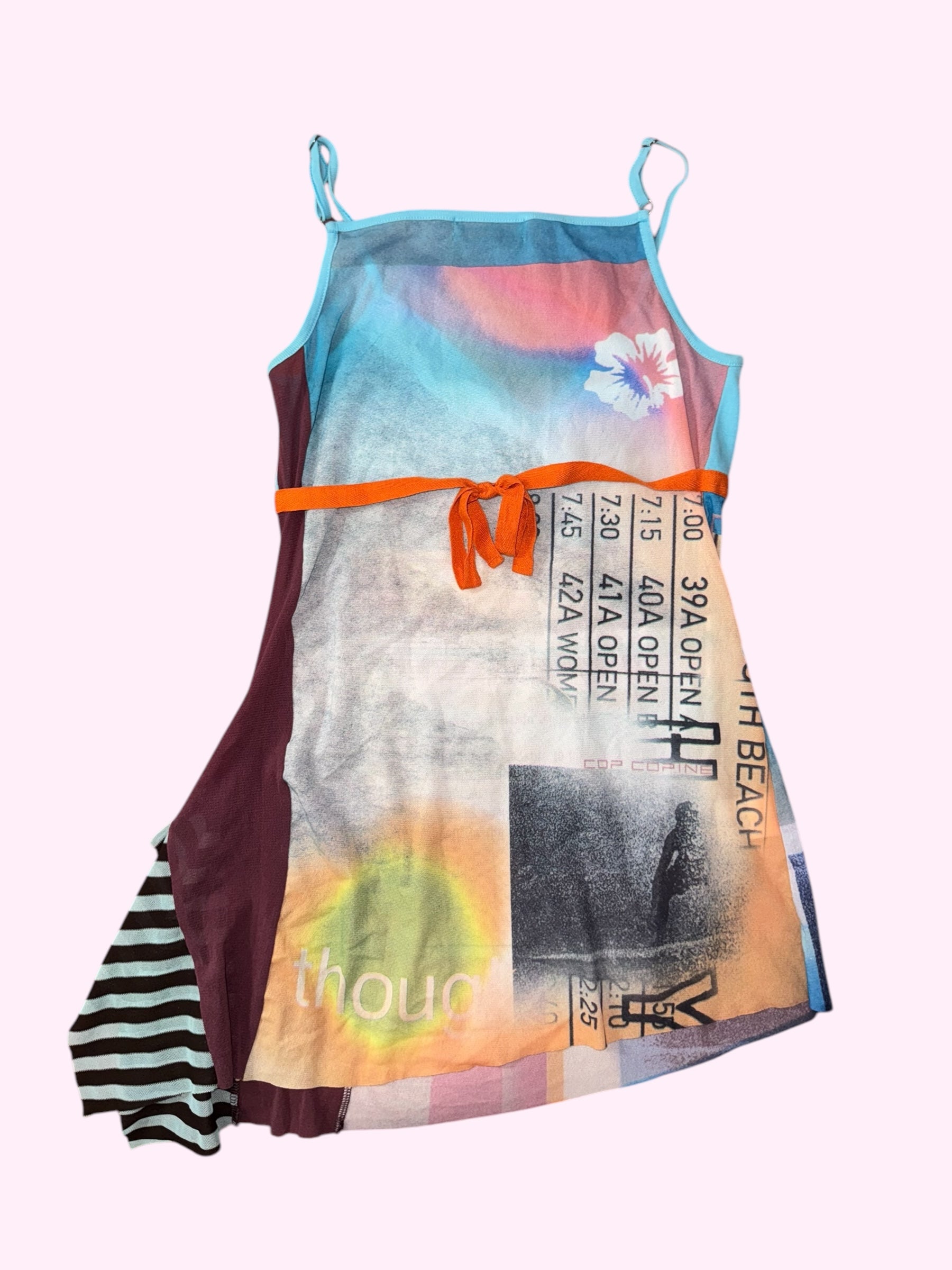 Cop Copine Blue Asymmetrical Tank Top S