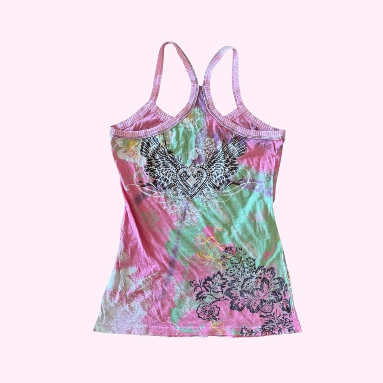 Pink Graphic Tank Top M
