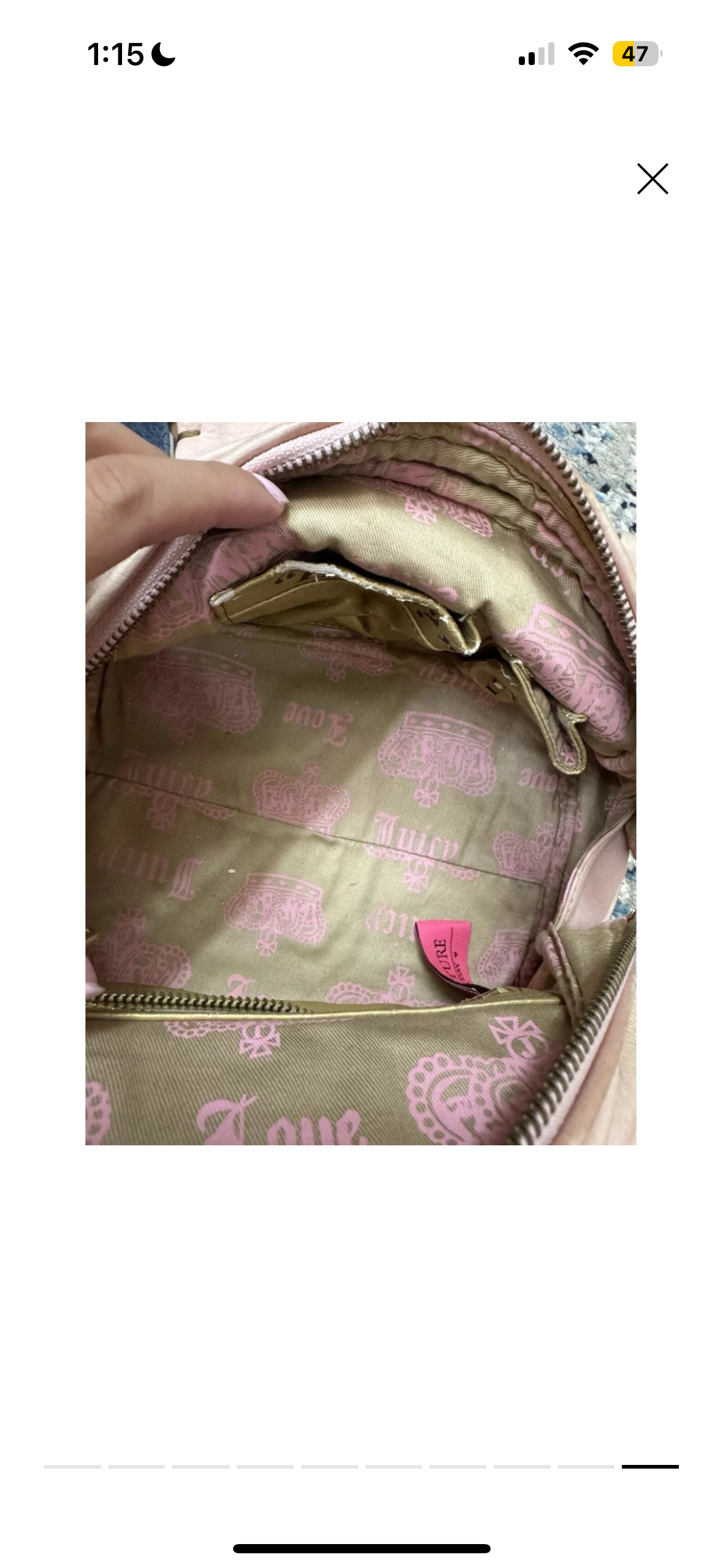Juicy Couture Pink Leather Bowler Bag