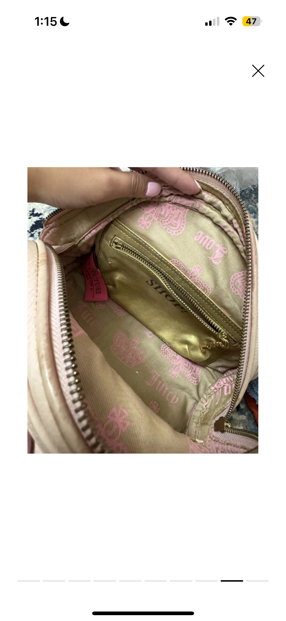 Juicy Couture Pink Leather Bowler Bag