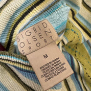 Blue and Green Striped Sweater M