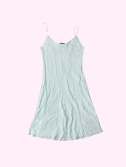 Blumarine Blugirl Soft Blue Silk Mini Dress S-M