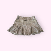 Just Cavalli Gold Mini Skirt XS