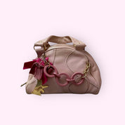 Juicy Couture Pink Leather Bowler Bag