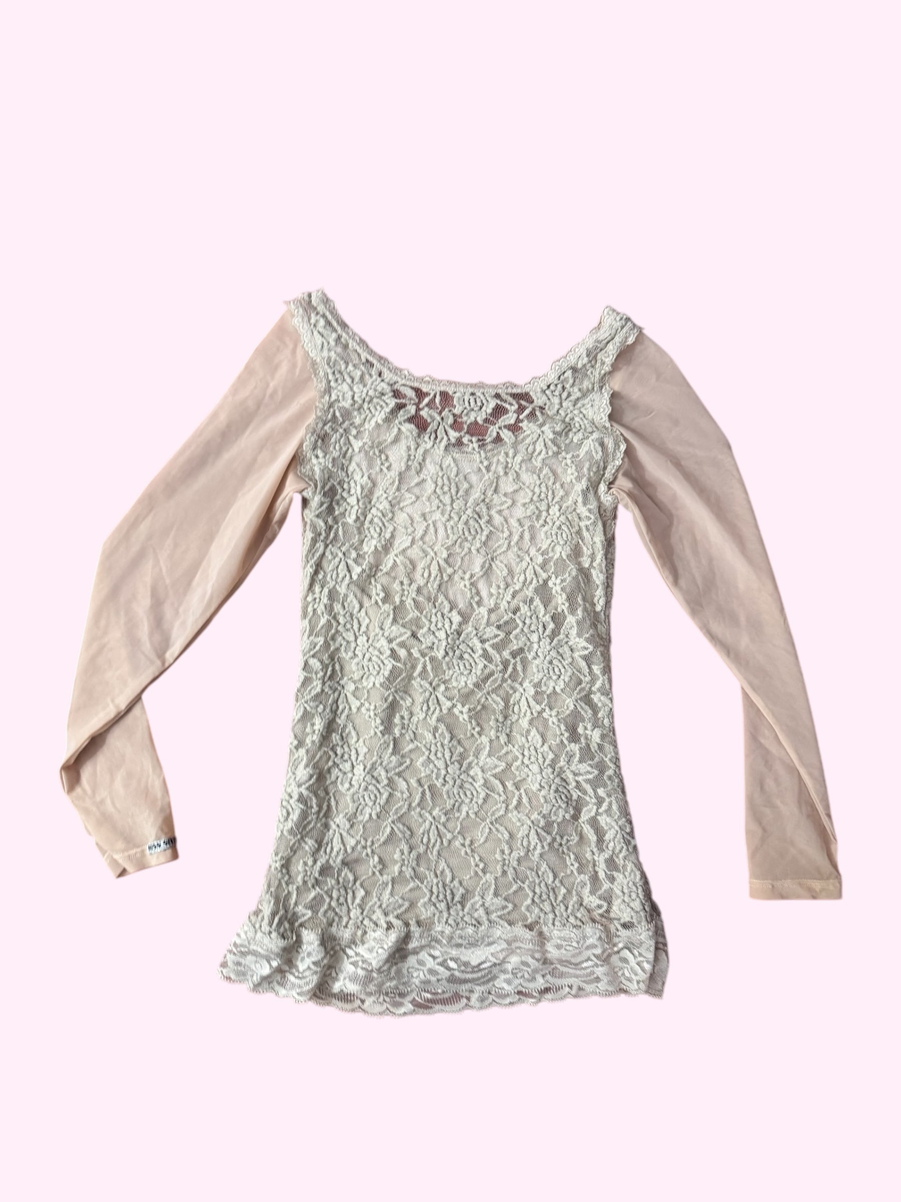 Miss Sixty Mesh Lace Long Sleeve S