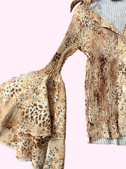 Authentic Style Flared Sleeve Top S