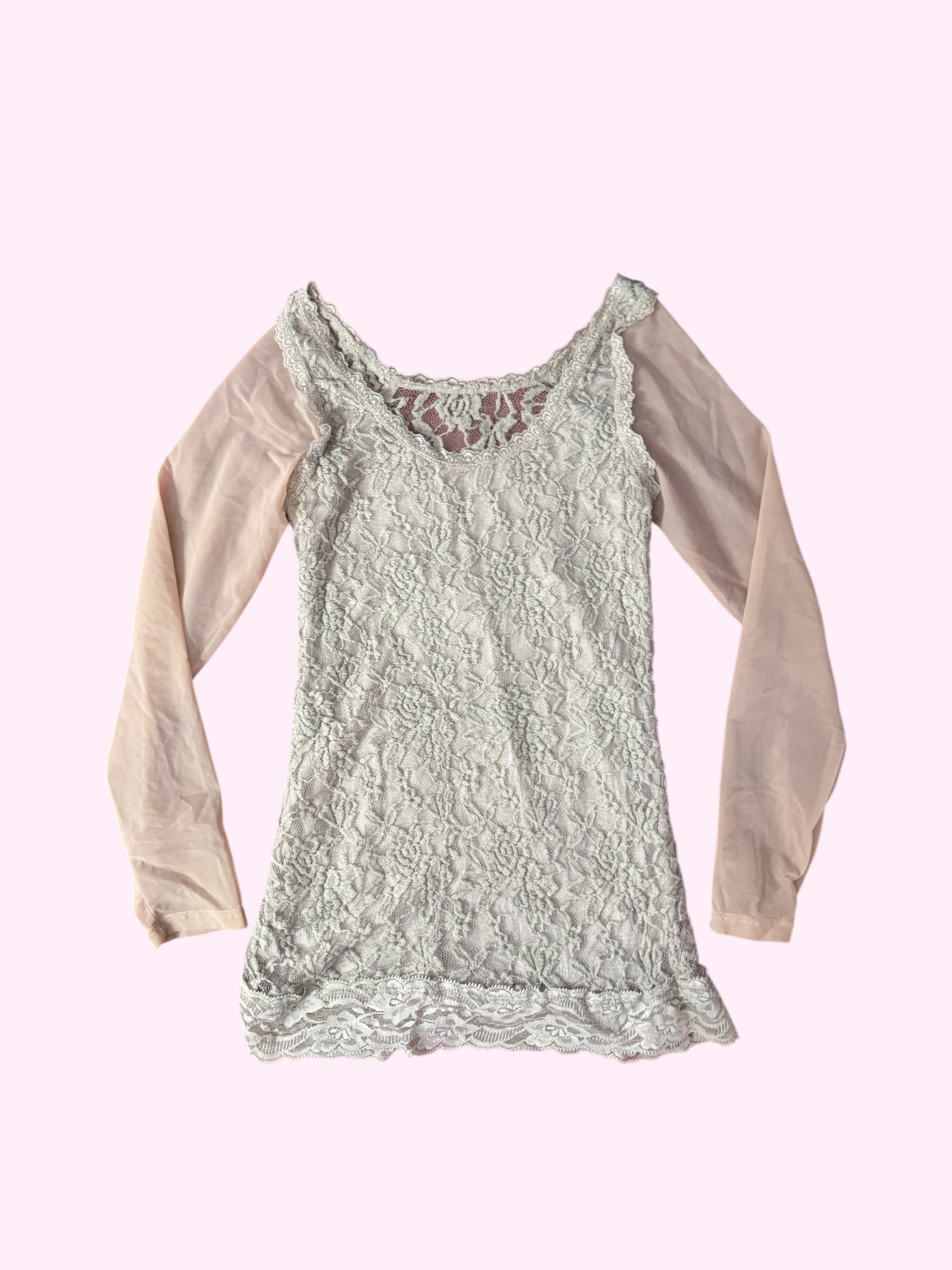 Miss Sixty Mesh Lace Long Sleeve S