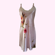 Pink Satin Mini Slip Dress M