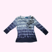 Blue Long Sleeve Top M