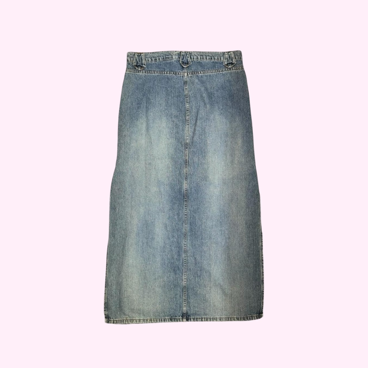 Light Wash Denim Blue Maxi Skirt M