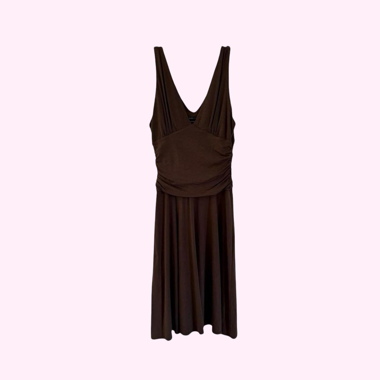 Chocolate Brown Midi Dress M