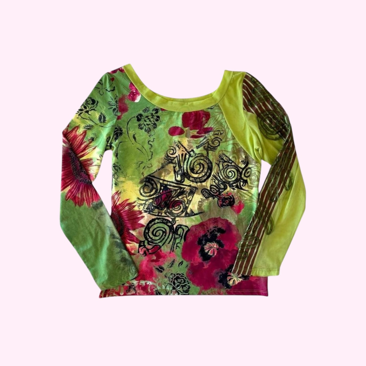 Graphic Long Sleeve Top M