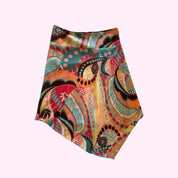 Funky Pattern Multicolor Midi Skirt M